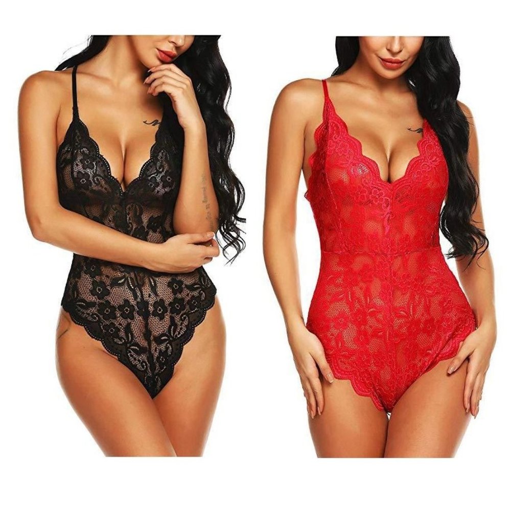 $6    One Piece Babydoll Mini Bodysuit Underware(PJ005)